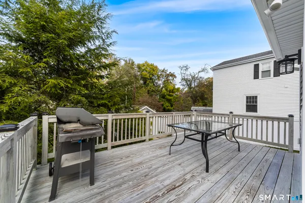 a view of a two chairs on deck