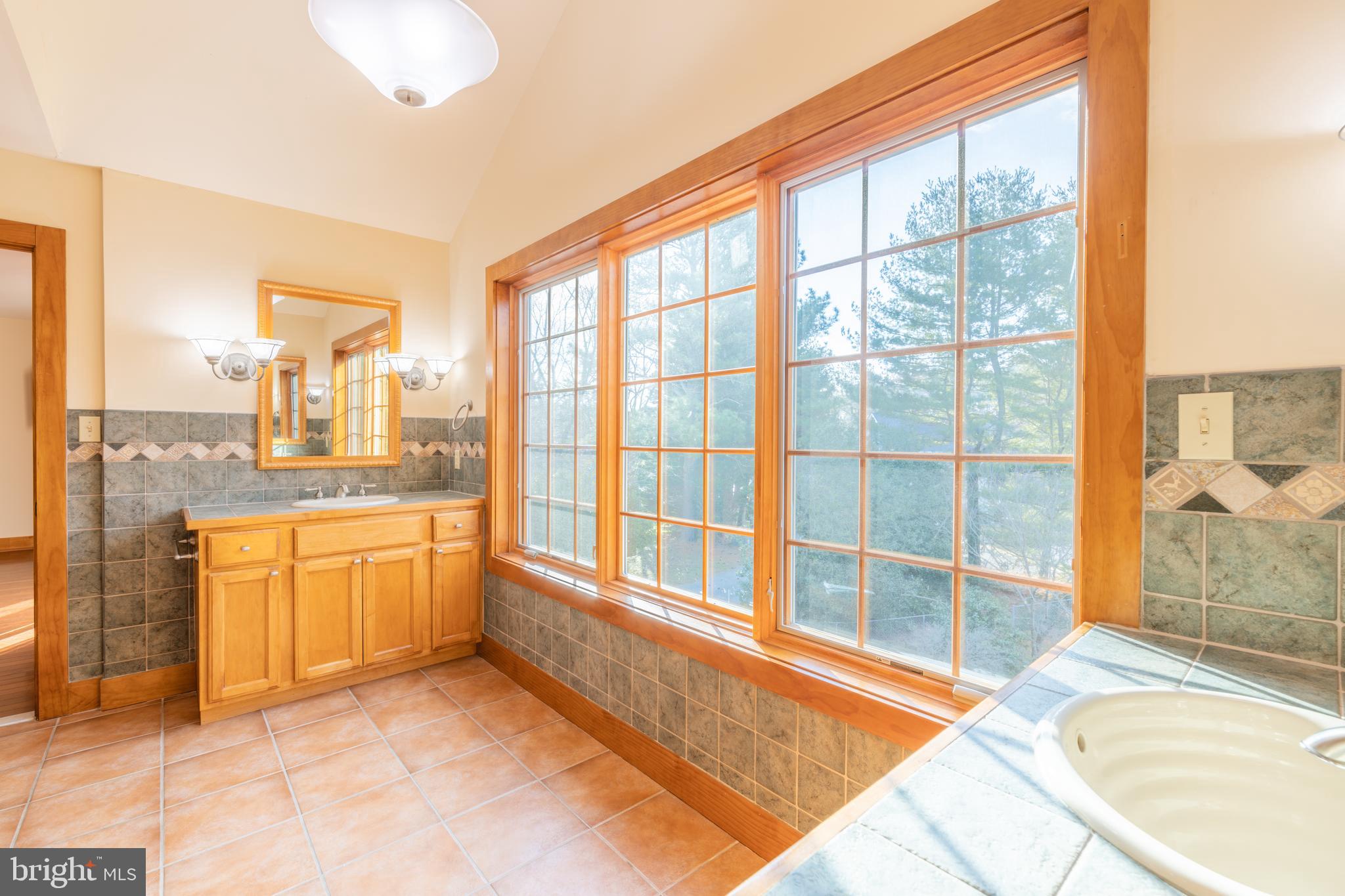 965 Curtis Road Solomons, MD 20629 - Photo 39 of 47 a bathroom with a tub sink and large windows