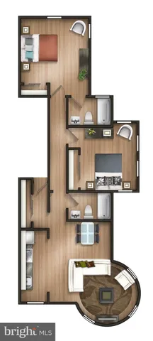 a view of kitchen island with stainless steel appliances granite countertop room and cabinets
