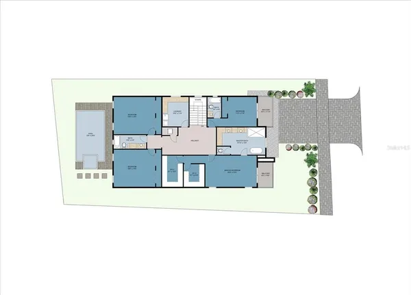 a picture of a floor plan