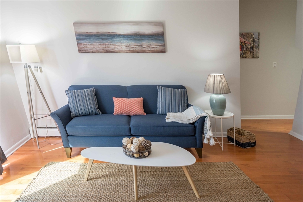 20 Westgate Road, Unit 6 Boston, MA 02467 - Photo 3 of 25 a living room with furniture rug and lamp