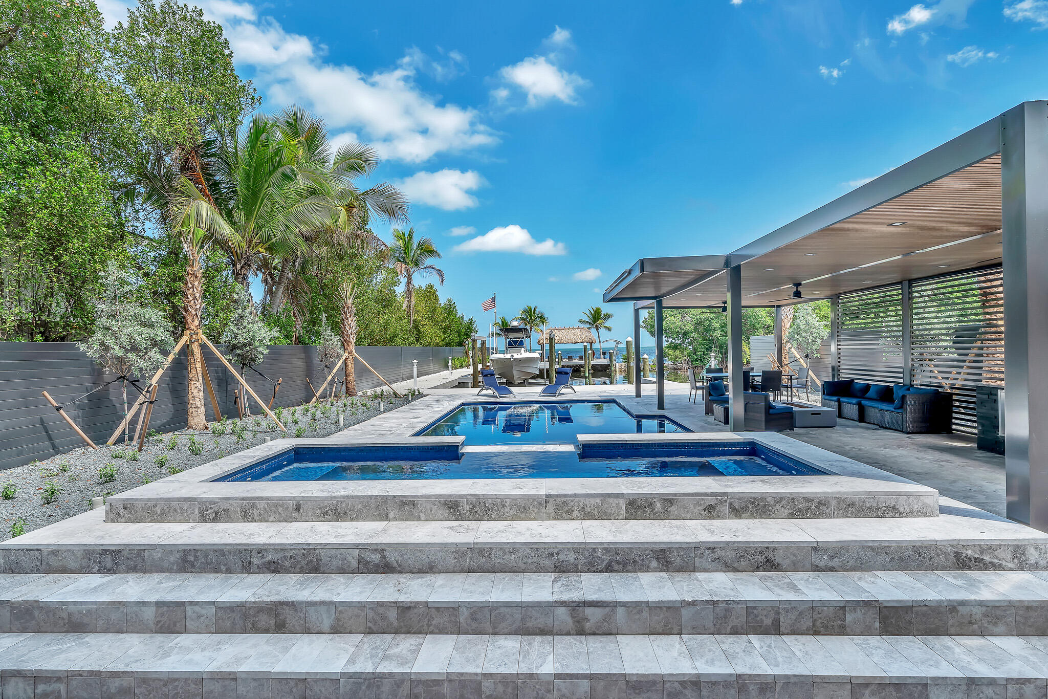 16 Seaside Avenue Key Largo, FL 33037 - Photo 119 of 140 Custom pool and modern deck