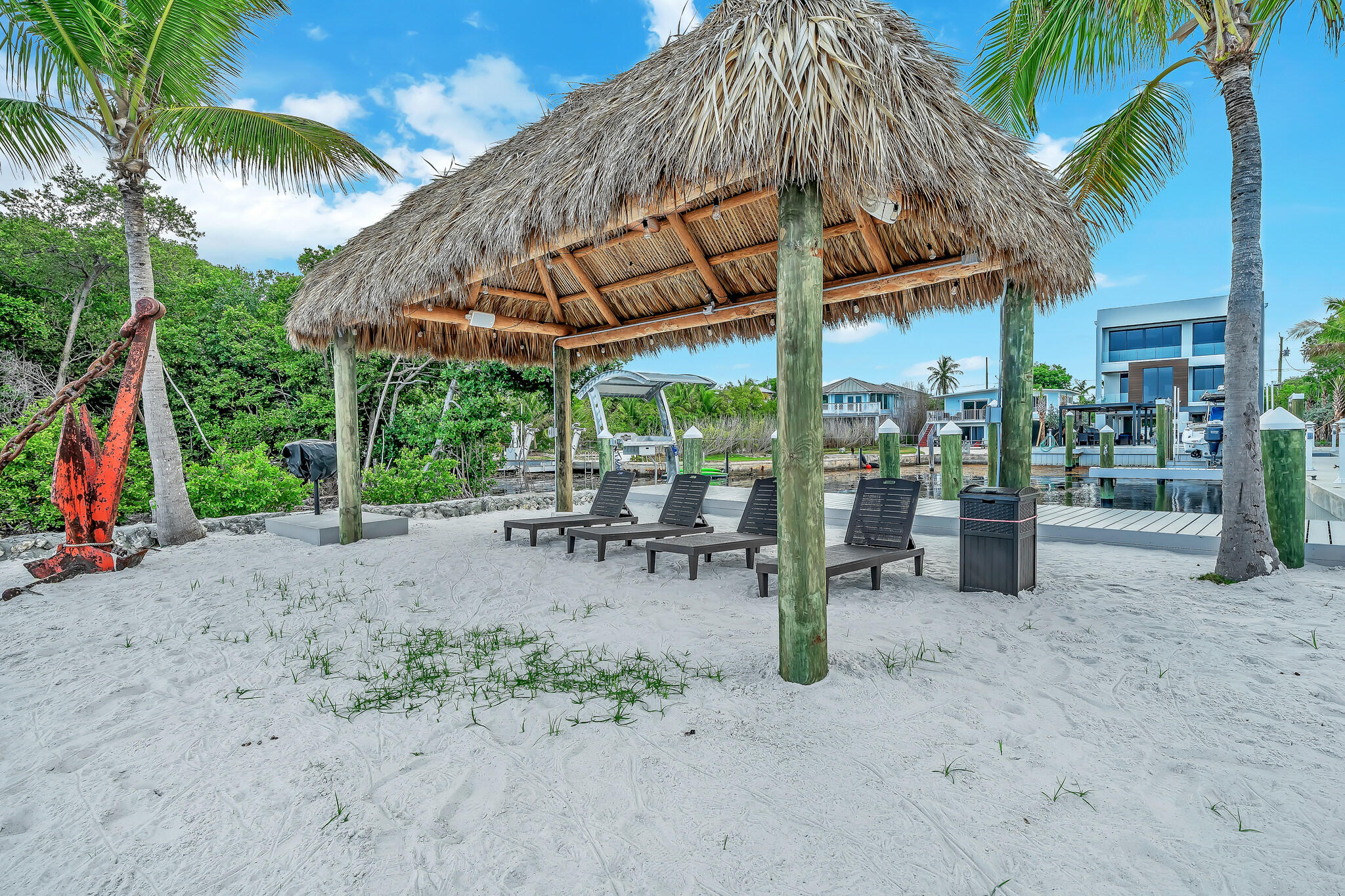 16 Seaside Avenue Key Largo, FL 33037 - Photo 130 of 140 Sandy beach and tiki hut