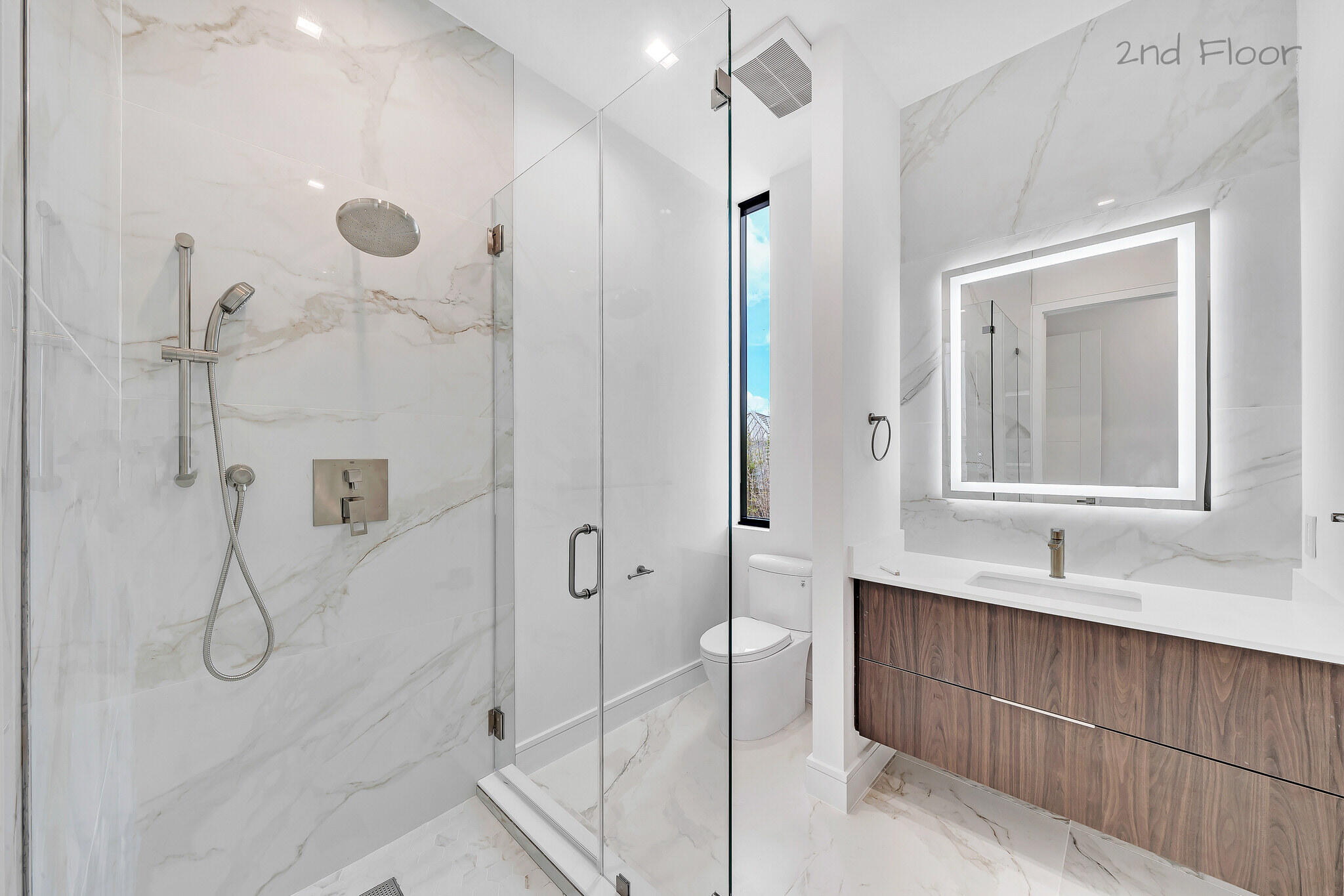 16 Seaside Avenue Key Largo, FL 33037 - Photo 46 of 140 a bathroom with a double vanity sink a mirror and a shower