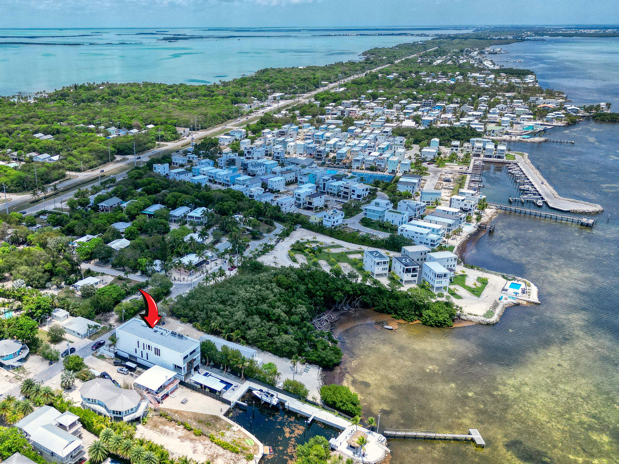 16 Seaside Avenue Key Largo, FL 33037 - Photo 6 of 140 Aerial views from south to north