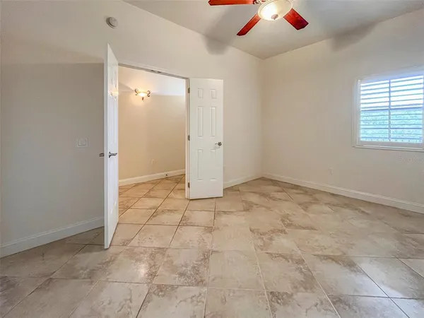 a view of an empty room