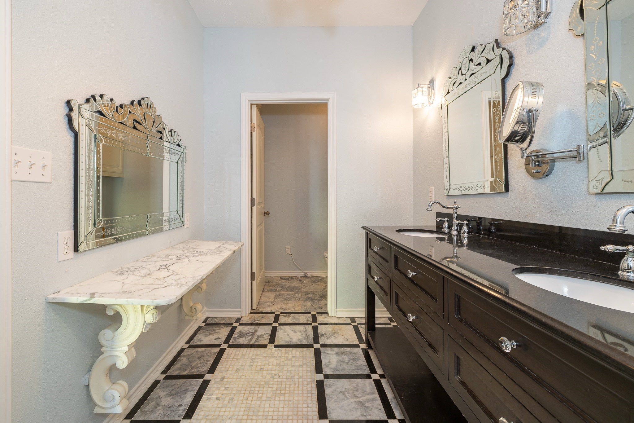 1991 Gulf Crystal Beach, TX 77650 - Photo 13 of 20 a bathroom with a sink and a mirror