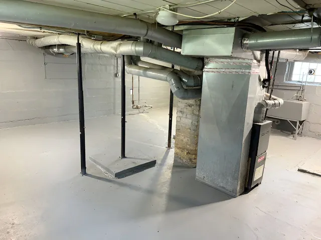 a view of a storage & utility room