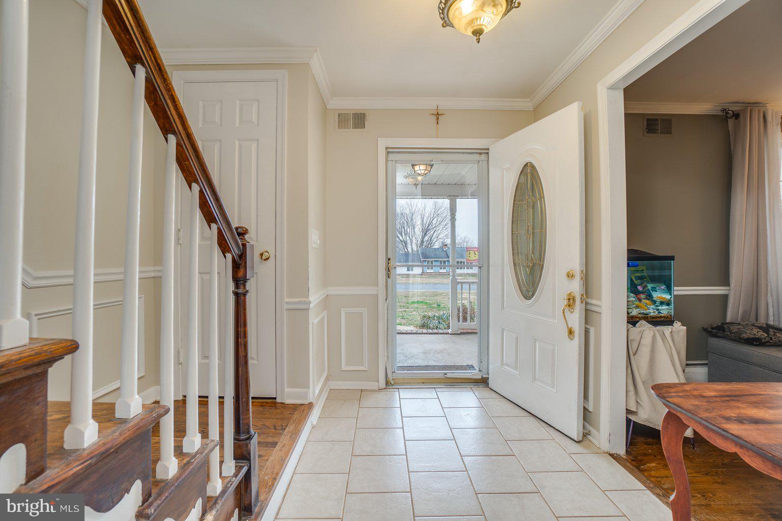 3837 Justin Road Monkton, MD 21111 - Photo 12 of 48 Foyer with Ceramic Flooring & Moulding