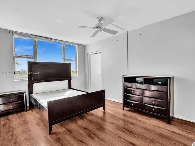 a view of a city with tall buildings