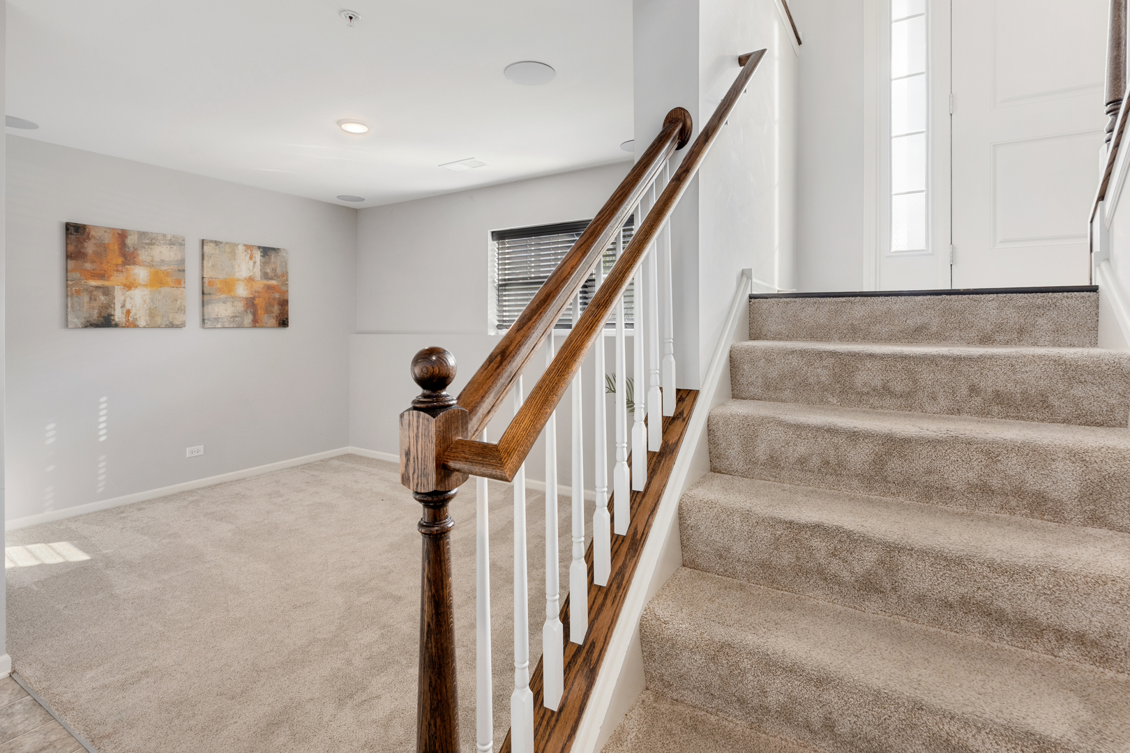 1108 Evergreen Avenue Des Plaines, IL 60016 - Photo 16 of 20 a view of staircase with railing and white walls