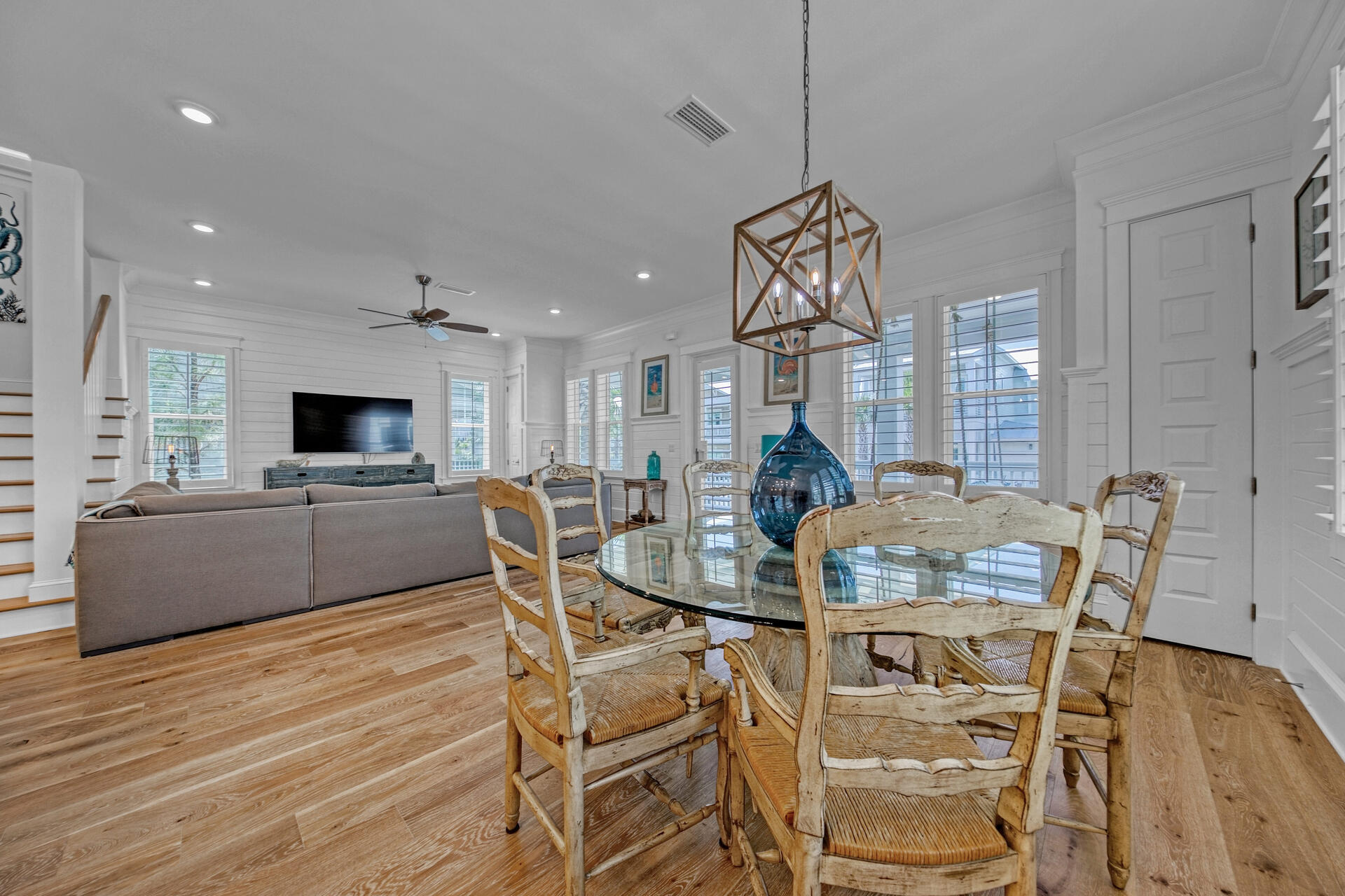 41 Clipper Street Inlet Beach, FL 32461 - Photo 11 of 48 a view of a dining room with furniture and wooden floor