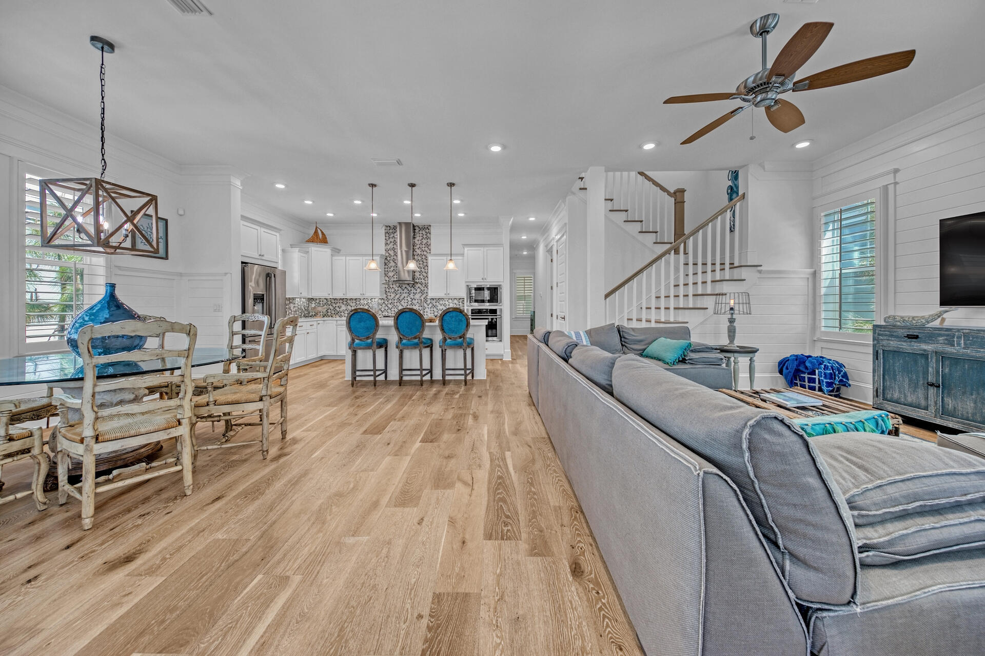 41 Clipper Street Inlet Beach, FL 32461 - Photo 4 of 48 a living room with furniture and a wooden floor