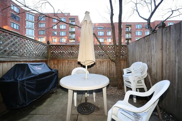 a front view of a building