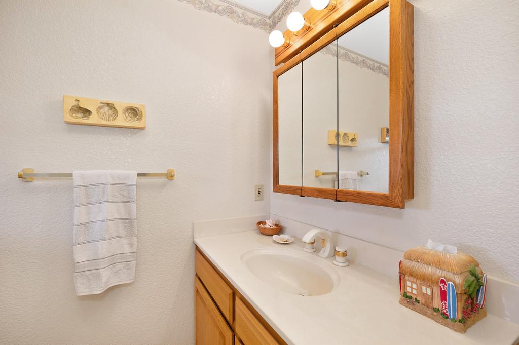 2358 Deer Ravine Court Cool, CA 95614 - Photo 37 of 63 bathroom featuring a textured wall and vanity