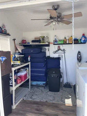 a room with storage and utility