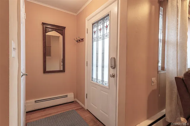 a view of an front door