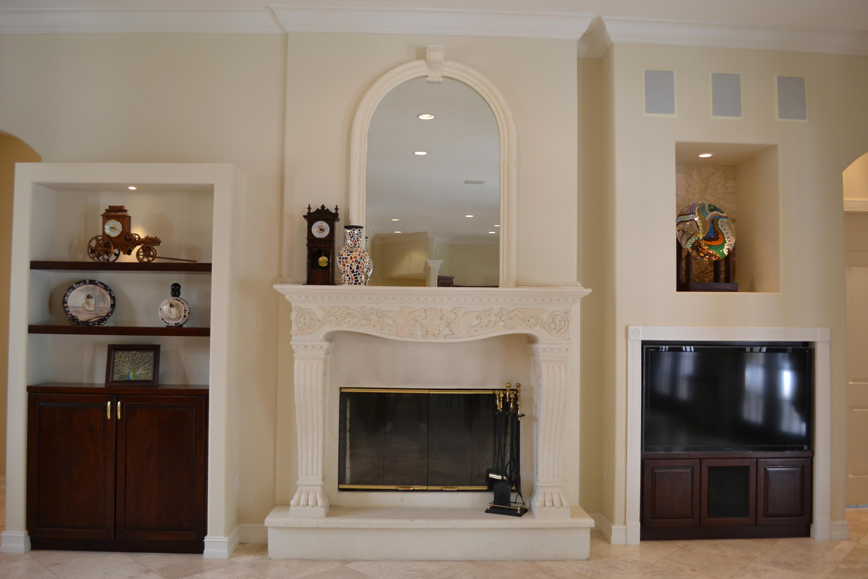 1495 Addison Avenue Boca Raton, FL 33486 - Photo 11 of 46 Imported Mirrored Fireplace