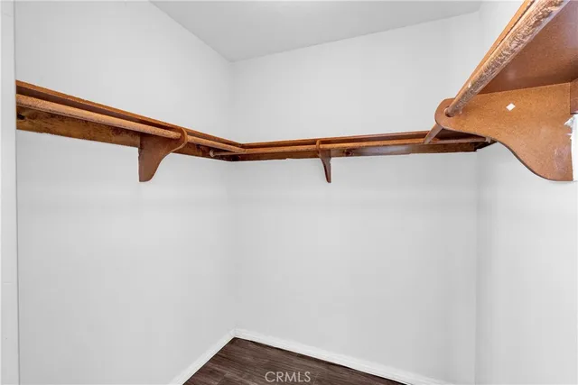 a close view of closet