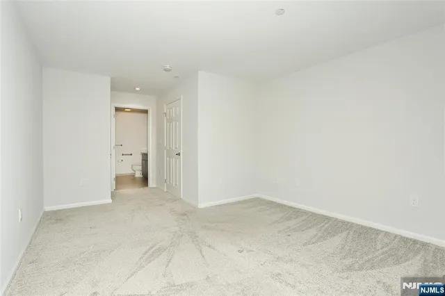 an empty room with an entrance