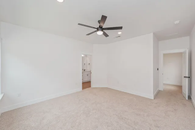 a view of an empty room