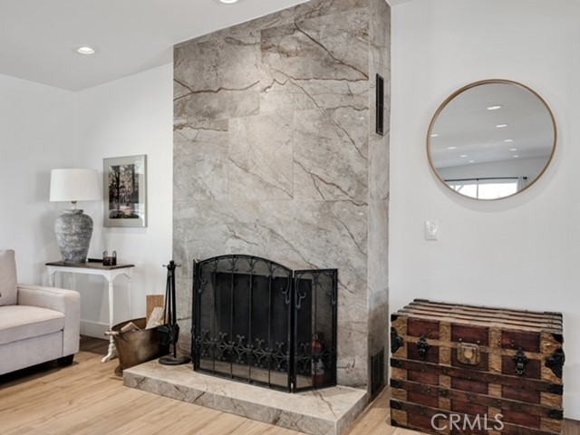 30280 Santa Rosa Road Lucerne Valley, CA 92356 - Photo 44 of 61 a living room with furniture and a fireplace