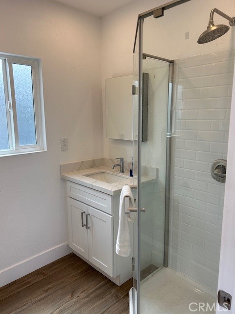 30280 Santa Rosa Road Lucerne Valley, CA 92356 - Photo 52 of 61 a bathroom with a sink a toilet and shower