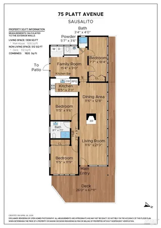 $1,649,000 | 75 Platt Avenue, Sausalito, CA 94965
