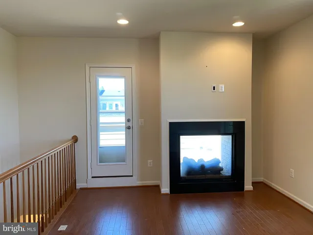 a view of a hallway with entryway