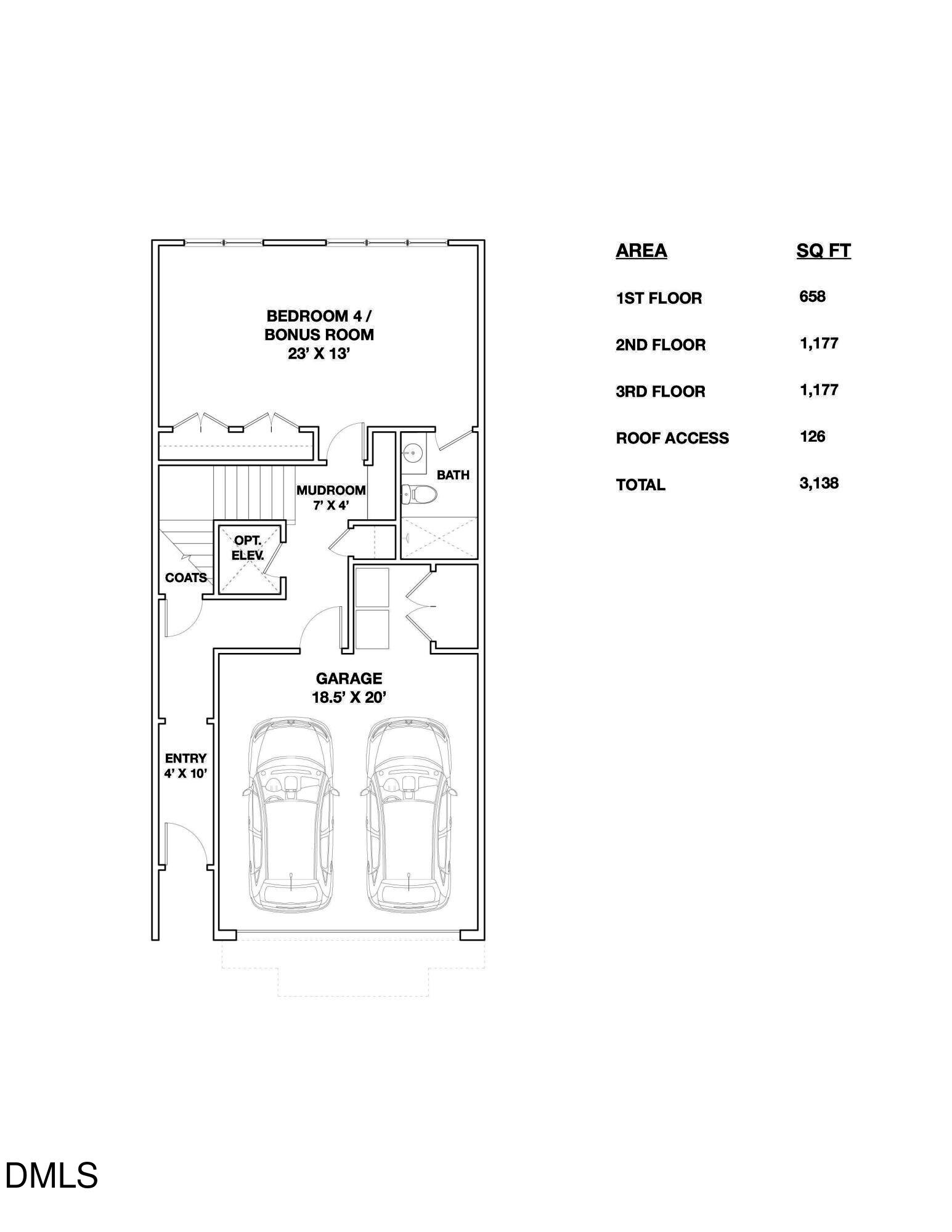 811 Maple Berry Lane, Unit 105 Raleigh, NC 27607 - Photo 39 of 42 Floor plan Level 1