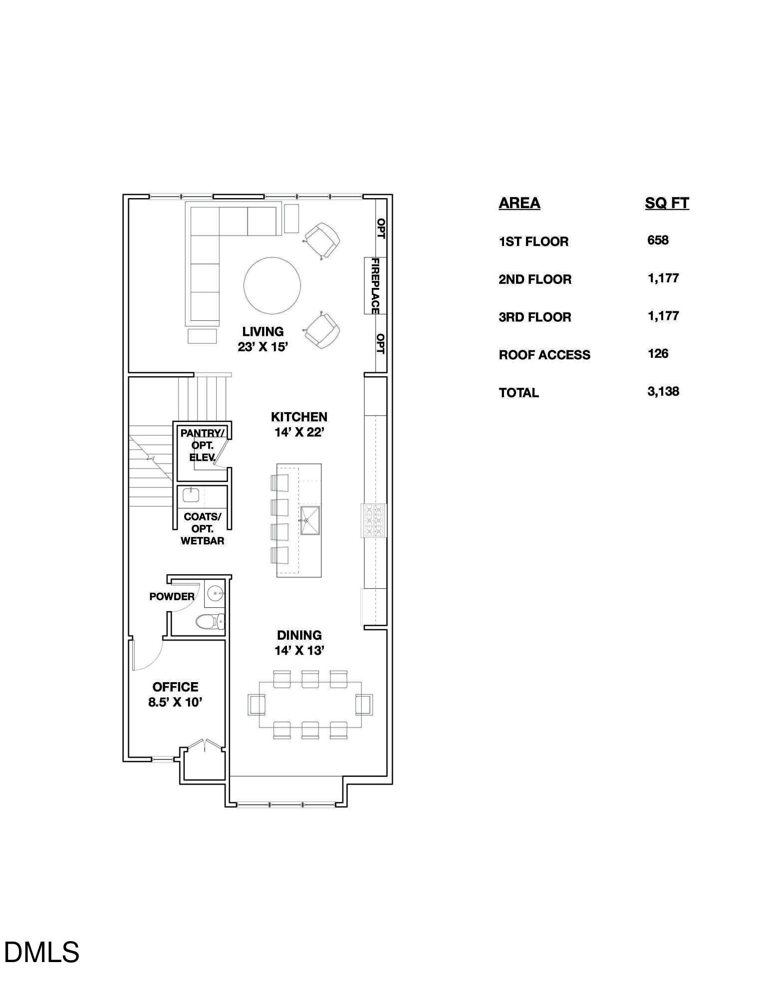 811 Maple Berry Lane, Unit 105 Raleigh, NC 27607 - Photo 40 of 42 Floor plan Level 2