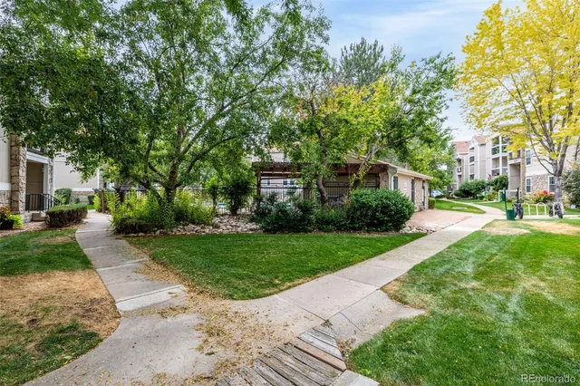 a house view with a garden space
