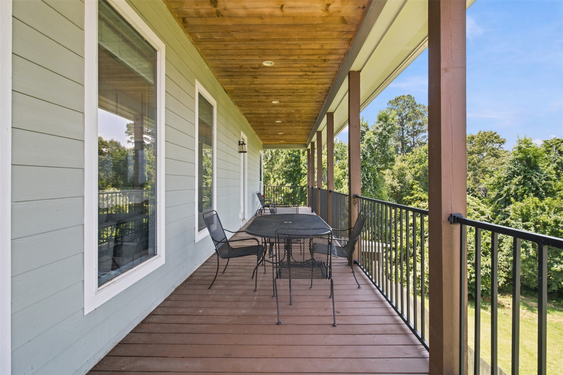 201 Coco Loop Point Blank, TX 77364 - Photo 19 of 41 An abundance of deck space for watching this sunrises and sunsets.