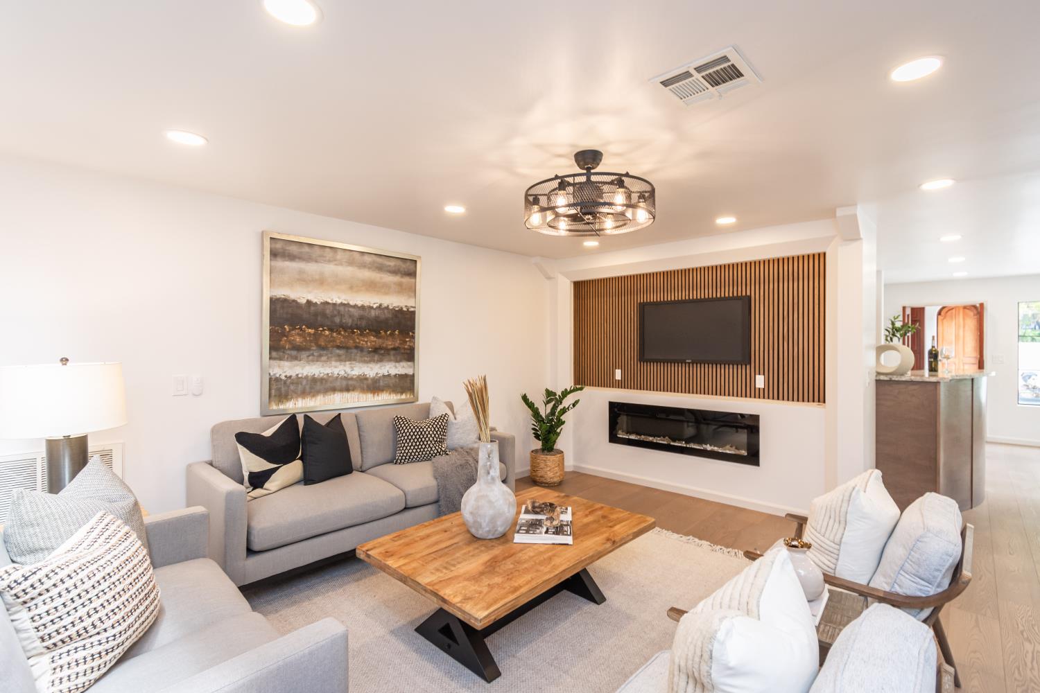 436 Hopkins Road Sacramento, CA 95864 - Photo 14 of 25 a living room with furniture a flat screen tv and a window