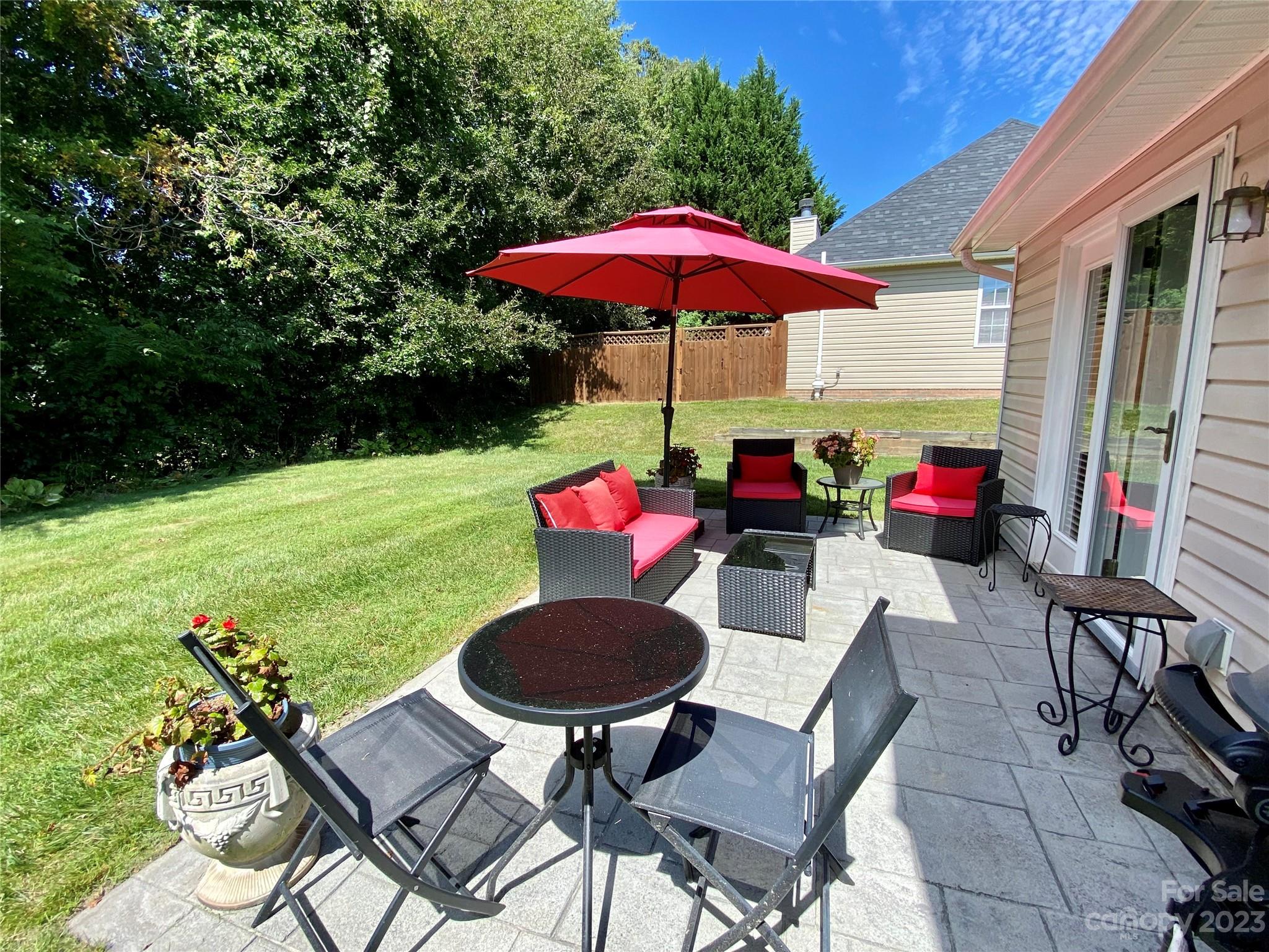 164 Cottage Ridge Road Fletcher, NC 28732 - Photo 19 of 23 a view of backyard with seating space and wooden floor