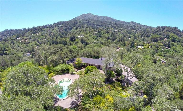36 North Ridgewood Road Kentfield, CA 94904 - Photo 1 of 1 an aerial view of a house with a mountain view