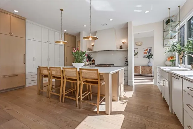 a bathroom with a sink and a shower