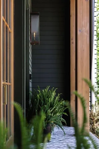 a view of a entryway of the house