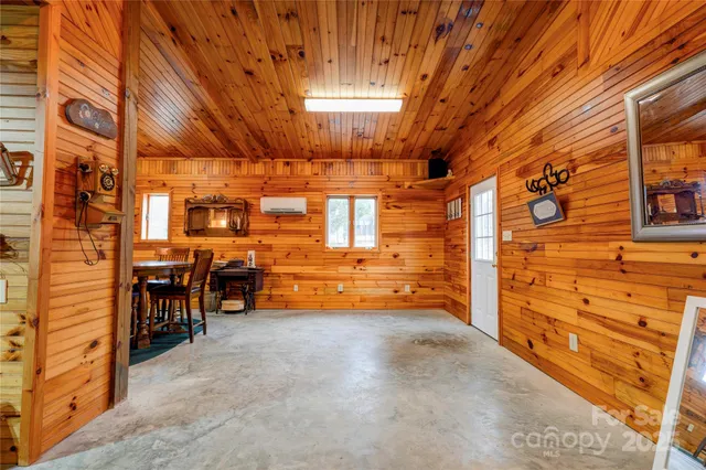 a view of a room with furniture