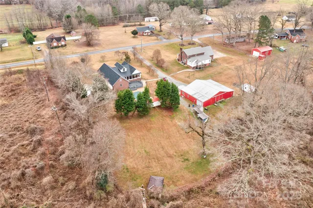 a childrens park with lots of swings and slides
