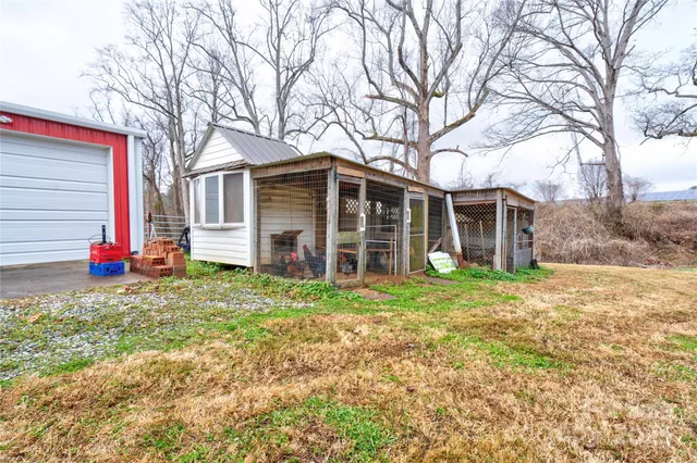 a house with trees in front of it