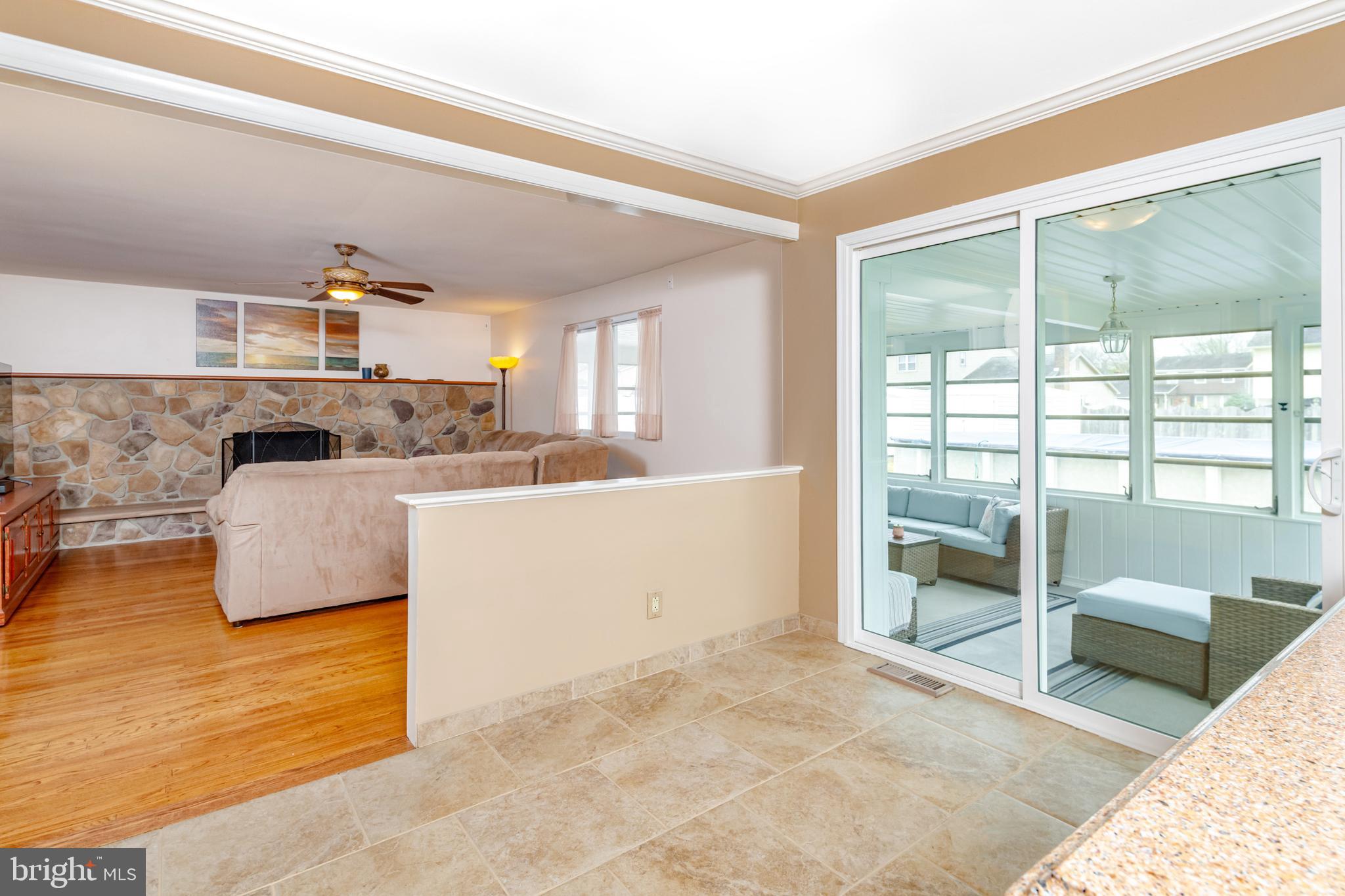 354 Harford Road Somerdale, NJ 08083 - Photo 20 of 50 View from kitchen into family Room