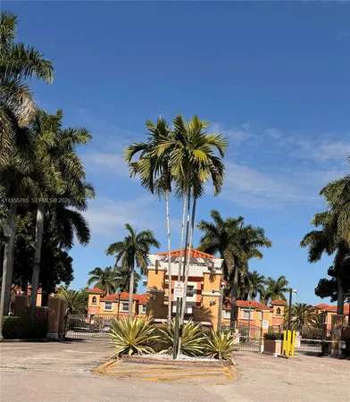 a front view of a building