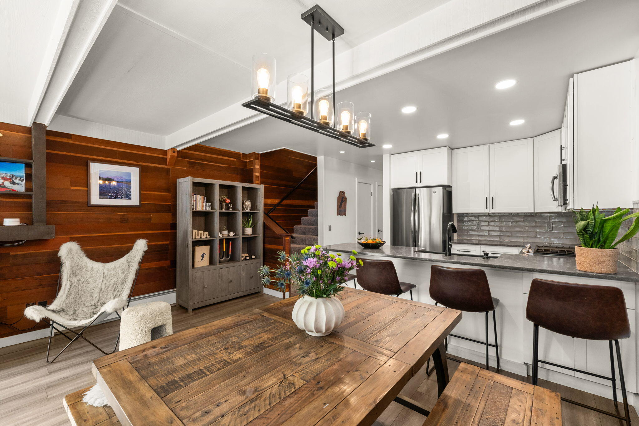119 Picabo Street, Unit B2 Ketchum, ID 83340 - Photo 11 of 40 Dining space + island seating