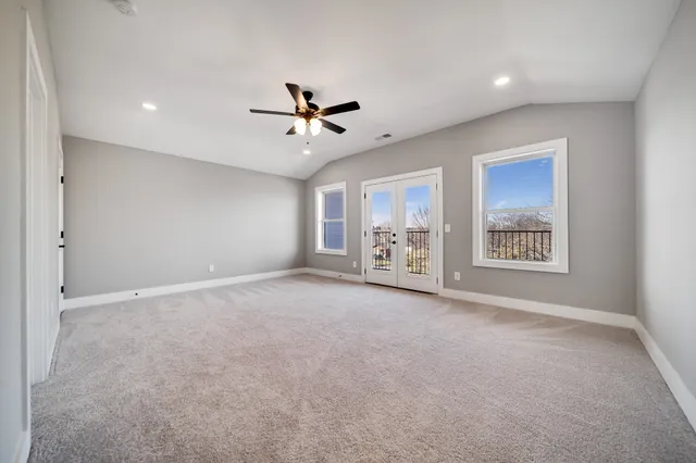 a view of a livingroom with a flat screen tv