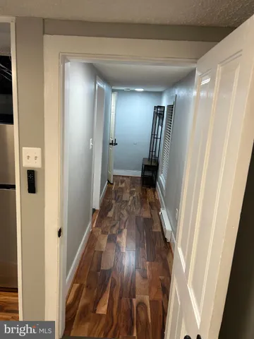 a view of hallway with stairs