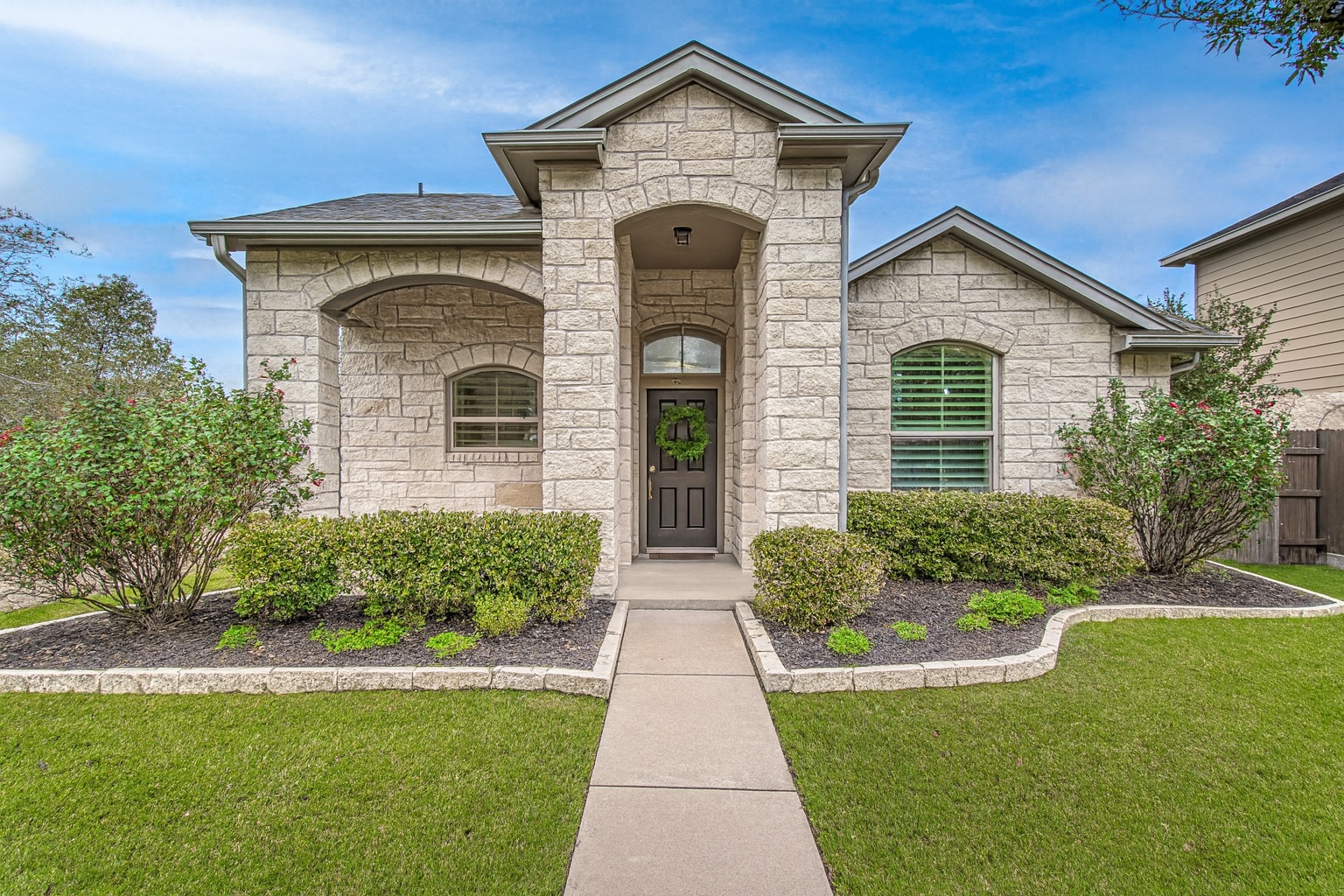 620 Palo Duro Loop Round Rock, TX 78664 - Photo 1 of 1 a front view of a house with garden