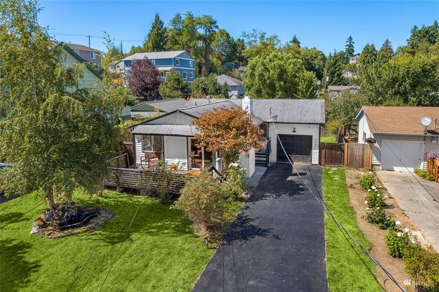 a aerial view of a house