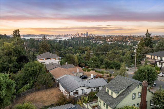 a view of city and mountain