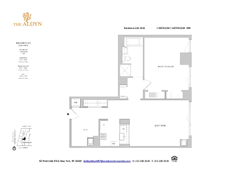 60 Riverside Boulevard, Unit 1016 Manhattan, NY 10069 - Photo 14 of 14 a picture of a floor plan